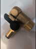钻芯 净水器配件4分转2分进水三通阀门开关纯水机通用球阀纯铜接头钻芯 2分快接进水三通-黄铜 实拍图