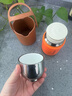 尚明焖茶杯旅行茶具茶水分离焖泡茶杯便捷式户外随行杯快客杯节日礼物 橙色【镀钛内胆】 实拍图