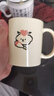 生日礼物女生可爱猫咪陶瓷马克杯带盖情侣水杯送闺蜜创意实用杯子 花束爱心狗【单杯】 1个 350ml 实拍图