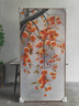 墨派 手绘油画玄关装饰画竖版花开富贵入户走廊过道背景墙壁画免打孔 柿柿如意 A 款 40*80cm精致手绘 实拍图