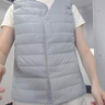 雪中飞经典新款百搭轻薄男式立领短款羽绒服马甲包边大口袋休闲鸭绒 静谧灰|8210-女 L 175/96A 实拍图