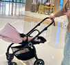 朗纳铂（land leopard）老虎Pro婴儿推车婴儿车轻便折叠双向超大轮避震儿童BB伞车 小猪粉【黑】 实拍图