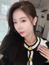 TFY秋冬美拉德虎眼石毛衣链长款轻奢高级感项链女款2026新款衣服配饰 串珠项链+吊坠毛衣链 实拍图