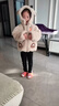 G.DUCKKIDS女童仿皮草外套秋冬装儿童洋气韩版加绒毛毛衣女宝宝冬季加厚棉衣 卡其色珍珠扣 100 晒单实拍图