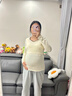 爱宝适月子服上衣秋冬哺乳衣柔棉横开口喂奶衣孕产妇家居服米色XL M480 实拍图