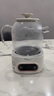 美的（Midea）花漾0胶水全玻璃全自动养生壶 多功能煮茶壶 母婴烧水壶恒温电热水壶煮茶器花茶壶1.2L YS12B102 实拍图