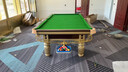 都格台球桌标准型钢库家用斯诺克商用成人球桌子中式黑八室内 9尺 银腿-【高配】-木库-大理石 实拍图