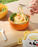 如山外出便携辅食碗儿童碗勺剪刀防摔防烫小孩吃饭碗宝宝餐具套装 实拍图