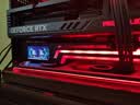 动力火车（PowerTrain）Z-X6显卡支架ARGB神光同步黑色横装支撑架杆海景房千斤顶 兼容40系50系 金属架构 温度显示 实拍图