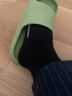 全棉时代男女袜子情侣全棉5A抗菌透气中长筒袜短筒袜4双装 实拍图