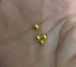 喜上眉梢喜饰黄金古法金珠999足金散珠硬金光面磨砂转运珠路路通圣诞礼物 3mm重工古法珠约十颗 1g 实拍图
