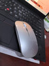 Niye【2026新品】适用无线蓝牙鼠标双模可充电静音游戏家用办公商务平板ipad笔记本电脑Mac耐也 无线充电太空银【充电版】 实拍图