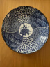 美浓烧（Mino Yaki）日式简约家用轻复古陶瓷圆盘鱼盘8.5英寸大盘早餐盘子 青花花祥瑞 实拍图