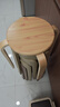 椅子实木凳子家用餐凳可叠放板凳餐桌凳子中式收纳凳简易圆凳子 原木色【升级加厚 300斤承重】 实拍图