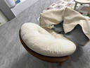 奶油新粉色摇椅懒人躺椅家用休闲女生单人沙发阳台客厅云朵摇摇椅 浅咖猫抓皮+米白【亲肤婴儿绒】【公仔棉款】 人体工学蜗牛椅 实拍图