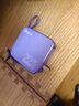 毕亚兹 3C认证充电宝10000毫安 三合一带双线充电器插头小魔方户外移动电源 适用苹果17华为小米 YD72紫 实拍图