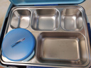 泰福高（TAFUCO）餐盘饭盒儿童小学生大容量多分隔带汤碗不锈钢可加热盒卡通T5327 实拍图