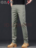 增致牛仔（zengzhi）【亚麻薄款】2025夏季冰丝男士休闲裤男商务宽松直筒长裤子男 实拍图