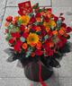 冉子花坊鲜花速递同城配送向日葵混搭抱抱桶玫瑰送女友爱人生日礼物真鲜花 热情似火 实拍图