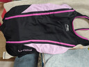 李宁（LI-NING）儿童泳衣女童连体三角泳装速干透气专业训练游泳衣516 黑粉 170  实拍图