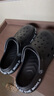 回力四季踩屎感洞洞鞋男士凉鞋2025新款包头拖鞋外穿休闲开车运动沙滩鞋 黑色【品质升级版】 45 -46码 实拍图