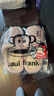大嘴猴（paul frank）情侣棉拖鞋女男可爱家用室内防滑半包跟情侣家居秋冬保暖地板拖 粉色 38-39 实拍图