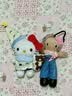 迪士尼正版厨师helloKitty包包挂件钥匙扣眼镜哈喽kt猫玩偶公仔女生礼物 小熊睡衣套装kitty【正版】 实拍图