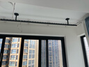 比人【免费安装】顶装晾衣杆阳台固定晾衣架横杆吊顶式双杆防风晒衣杆 包安装-双杆2m+底座20-30cm可调+升级十字筋+枪灰 实拍图