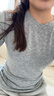 优衣库女装纽花圆领针织开衫/毛衣外套空调衫通勤秋冬新款481477 03 灰色 S 实拍图