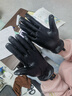 金利来女士手套真皮冬季加绒羊皮保暖触屏开车骑车户外出行防寒分指手套 【羊皮加厚 官方授权 假一罚十】 M 实拍图