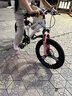 凤凰山地自行车男女变速山地车碟刹青少年儿童自行车学生单车 星际 粉白【单速+三刀轮】 20寸【适合125-160cm】 实拍图