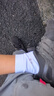 浪莎袜子男纯棉男袜抗菌全棉舒适黑色男士袜子中筒商务休闲棉袜6双装 实拍图