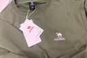 骆驼（CAMEL）长袖圆领套头卫衣男宽松休闲运动打底衫 J13CAYL6063 湖茶绿 L 实拍图