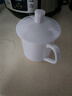 洁雅杰陶瓷茶杯 带盖水杯子(350ml)陶瓷茶杯陶瓷办公杯 纯白国家补贴 实拍图