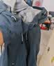 迪卡侬（DECATHLON）硬壳冲锋衣男女春秋登山防风防水单层夹克风衣运动外套MH500 男款-蓝色 加内胆选大一码 M 实拍图