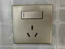 公牛（BULL）开关插座G36系列16A大功率带开关插座G36E204香槟金暗装 实拍图