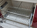 海蒂司【加粗加深双排碗位】拉篮304不锈钢厨房碗篮厨柜拉蓝阻尼碗碟篮 800柜体【双排碗架加深款】 实拍图