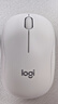 罗技（Logitech）M221 轻音鼠标 无线鼠标 办公鼠标 对称鼠标 带无线微型接收器 米白色 实拍图