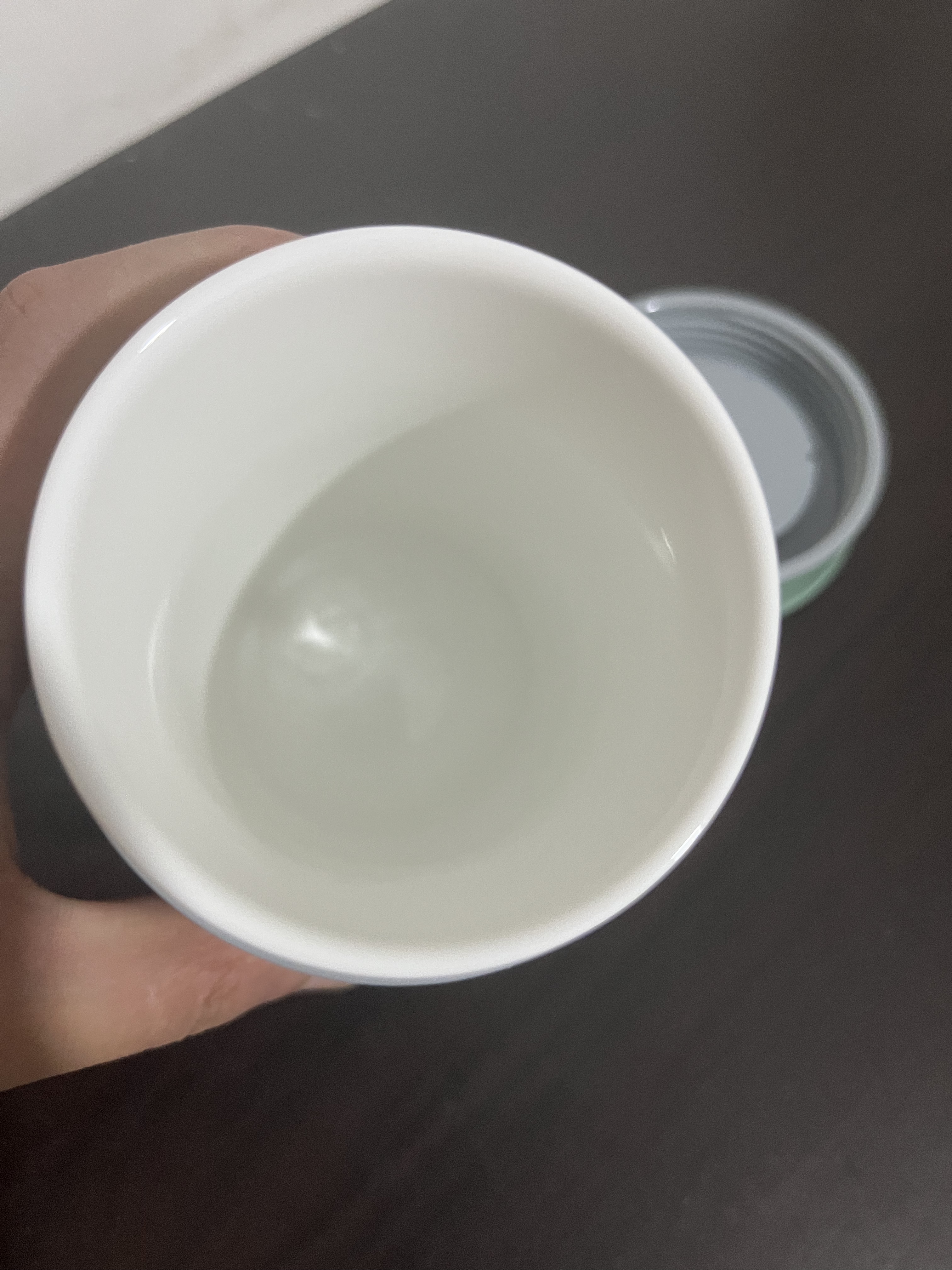 纯陶瓷内胆保温杯非涂层宽口桌面水杯子大口径便捷户外办公男女士 米白色 350ml 实拍图