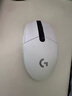罗技（G）G304 LIGHTSPEED无线鼠标 游戏鼠标 轻质便携 绝地求生FPS鼠标英雄联盟LOL吃鸡 生日礼物 白色 实拍图
