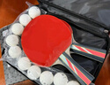 京东京造 马啸三星乒乓球拍双拍2只装横直对拍训练套装双面反胶3星 横直板 实拍图
