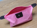骑行便携收纳包化妆包旅行用品水饺包婴儿推车收纳袋大容量防水 玫红一个装 实拍图