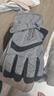 目丸保暖手套男女户外冬天骑行防寒风加绒厚触屏女防水冬季棉滑雪手套 9#深灰色 深度暖手套-男款 实拍图
