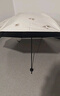 天堂 防紫外线晴雨伞三折 雨伞黑胶防晒太阳伞遮阳晴雨伞 甘酪白 实拍图