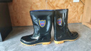 百舸 雨鞋女款 中筒牛筋防水防滑耐酸碱农场劳保雨靴 墨绿色 40码 实拍图