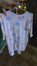 婧麒婴儿连体衣夏装新生男女宝宝夏季衣服纯棉薄款空调服爬服夏天 蓝小熊 90cm 实拍图