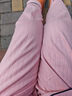 诺宜（NuoYI）月子装月子服纯棉哺乳衣孕产妇家居服睡衣J38158条纹粉色XXL 实拍图