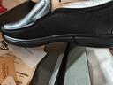 奥康（Aokang）官方春秋季流行商务休闲皮鞋男士舒适百搭一脚蹬鞋子男黑40码 实拍图