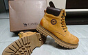 骆驼（CAMEL）【王俊凯同款】马丁靴加绒鞋秋冬2025新款大黄靴户外工装登山靴 G122W7757TR金黄色（男 绒里款） 41 实拍图