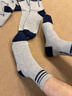 梦特娇100%纯棉袜子男士秋冬季中筒艾草精油7A抗菌防臭吸汗厚款休闲棉袜 实拍图